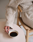 100% Organic Cotton Waffle Bathrobe – Stone