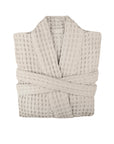 100% Organic Cotton Waffle Bathrobe – Stone