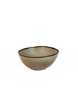 Set of 4 Ceramic Cereal Bowls 17cm with Natural Finish