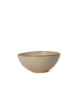 Set of 4 Ceramic Cereal Bowls 17cm with Natural Finish