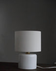Handmade Porcelain Table Lamp - White