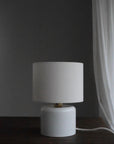 Handmade Porcelain Table Lamp - White