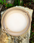 Round Oven Dish – Stoneware with Natural Finish