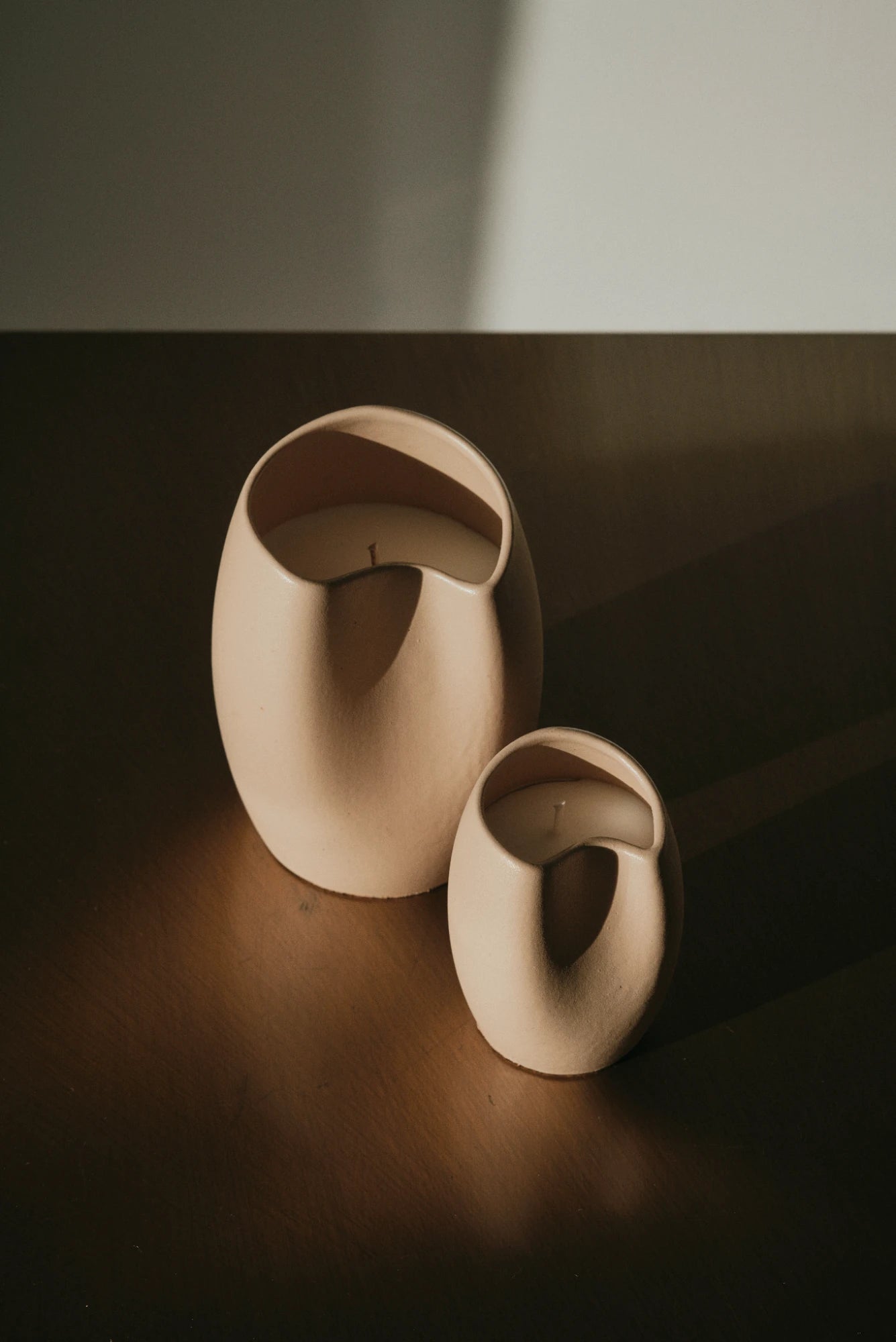 Handmade ceramic candle Arco