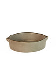 Round Oven Dish – Stoneware with Natural Finish