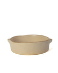 Round Oven Dish – Stoneware with Natural Finish