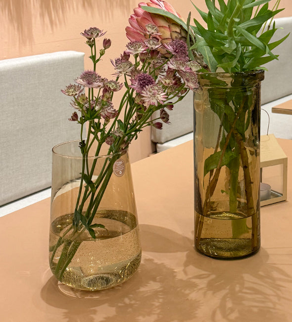 Glass Vase Drop from Recycled Glass