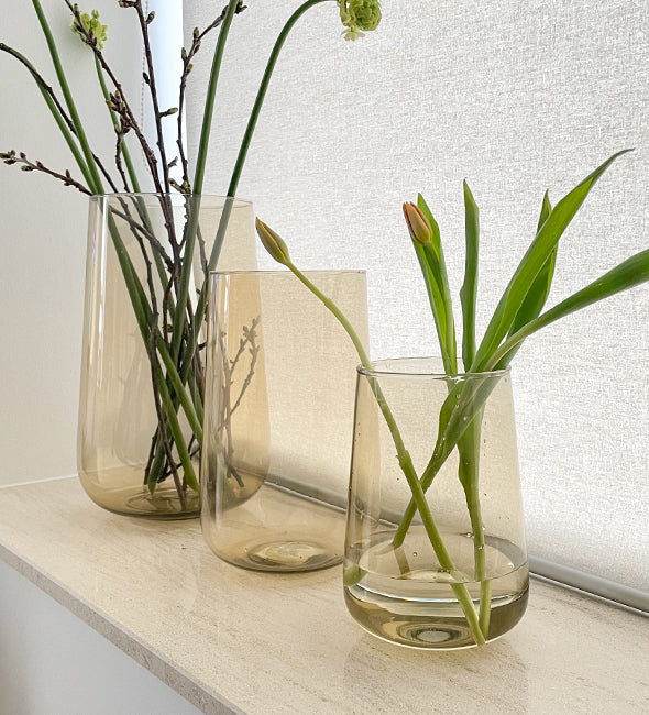 Glass Vase Drop from Recycled Glass