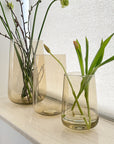 Glass Vase Drop from Recycled Glass